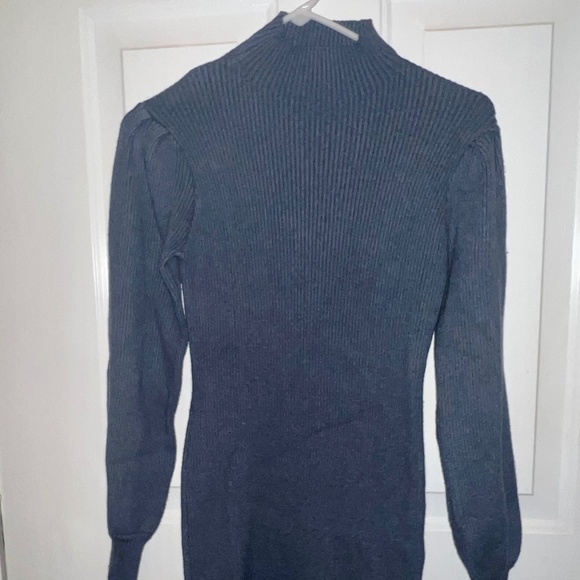 Bodycon Style Sweater Dress with Mock Turtleneck and Long sleeves - Picture 1 of 9